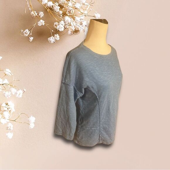 Cut Loose Cotton Gray/Blue Tunic - Picture 3 of 8